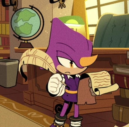 look at him